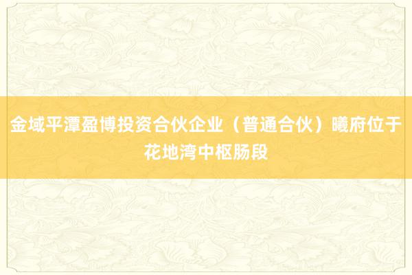 金域平潭盈博投资合伙企业（普通合伙）曦府位于花地湾中枢肠段